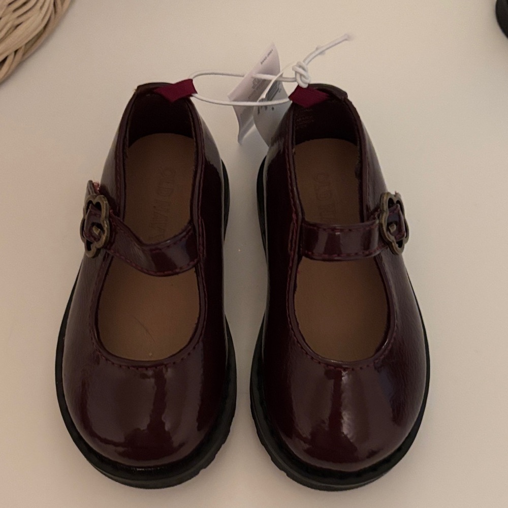 Kids Burgundy Mary Jane Shoes - NWT!!